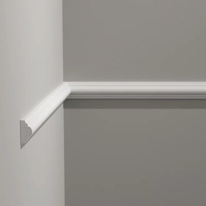Listwa ścienna Creativa 244 x 2,5 x 1,2 cm – gładka sztukateria dekoracyjna