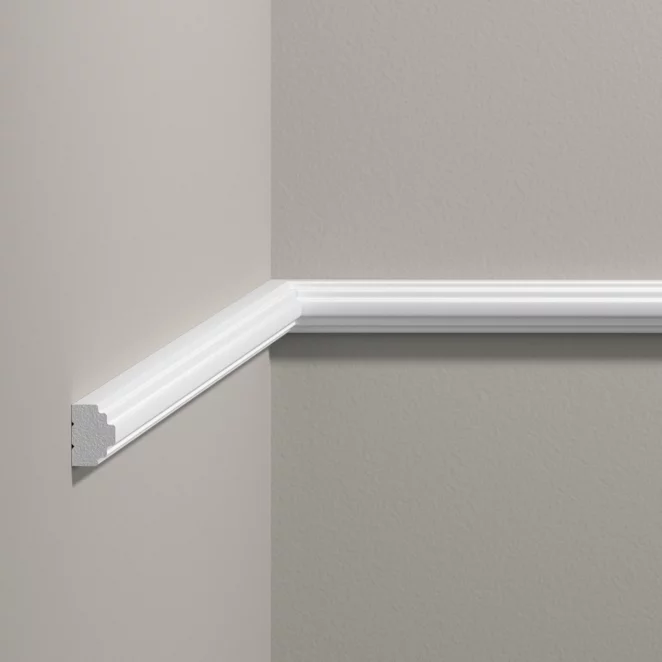 Listwa ścienna Creativa  244 x 2,1 x 1,5 cm – dekoracyjna sztukateria ścienna