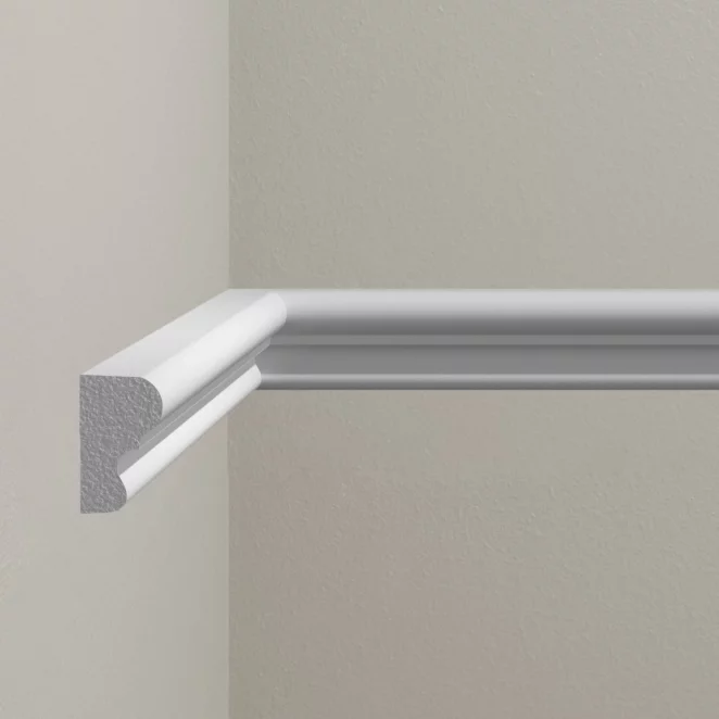 Listwa ścienna Creativa 244 x 2 x 1,2 cm – gładka sztukateria dekoracyjna