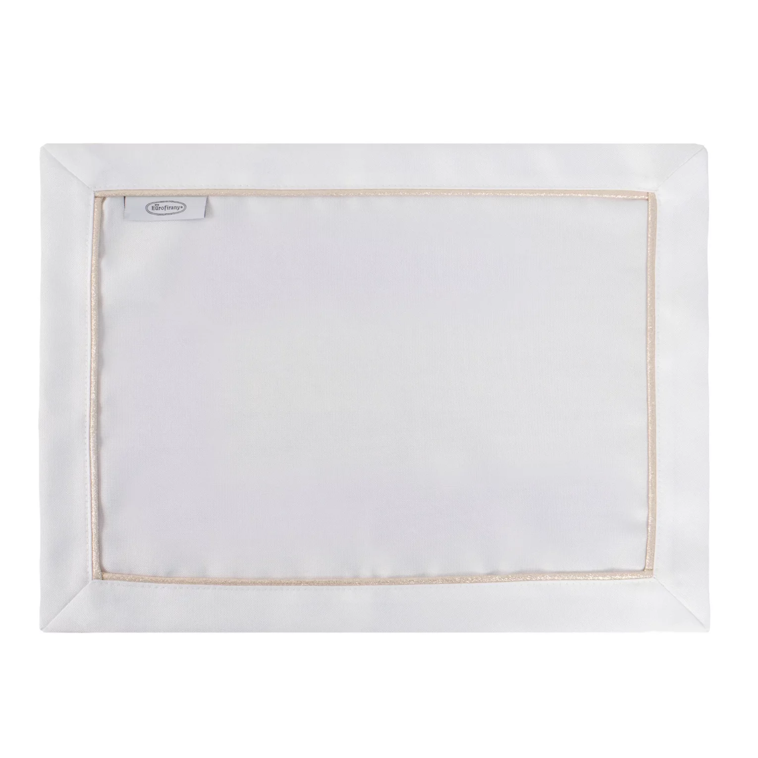 Komplet podkładek 4szt białych 30x40 cm MADELE ze złotą lamówką