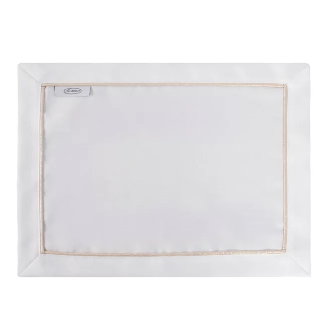 Komplet podkładek 4szt białych 30x40 cm MADELE ze złotą lamówką