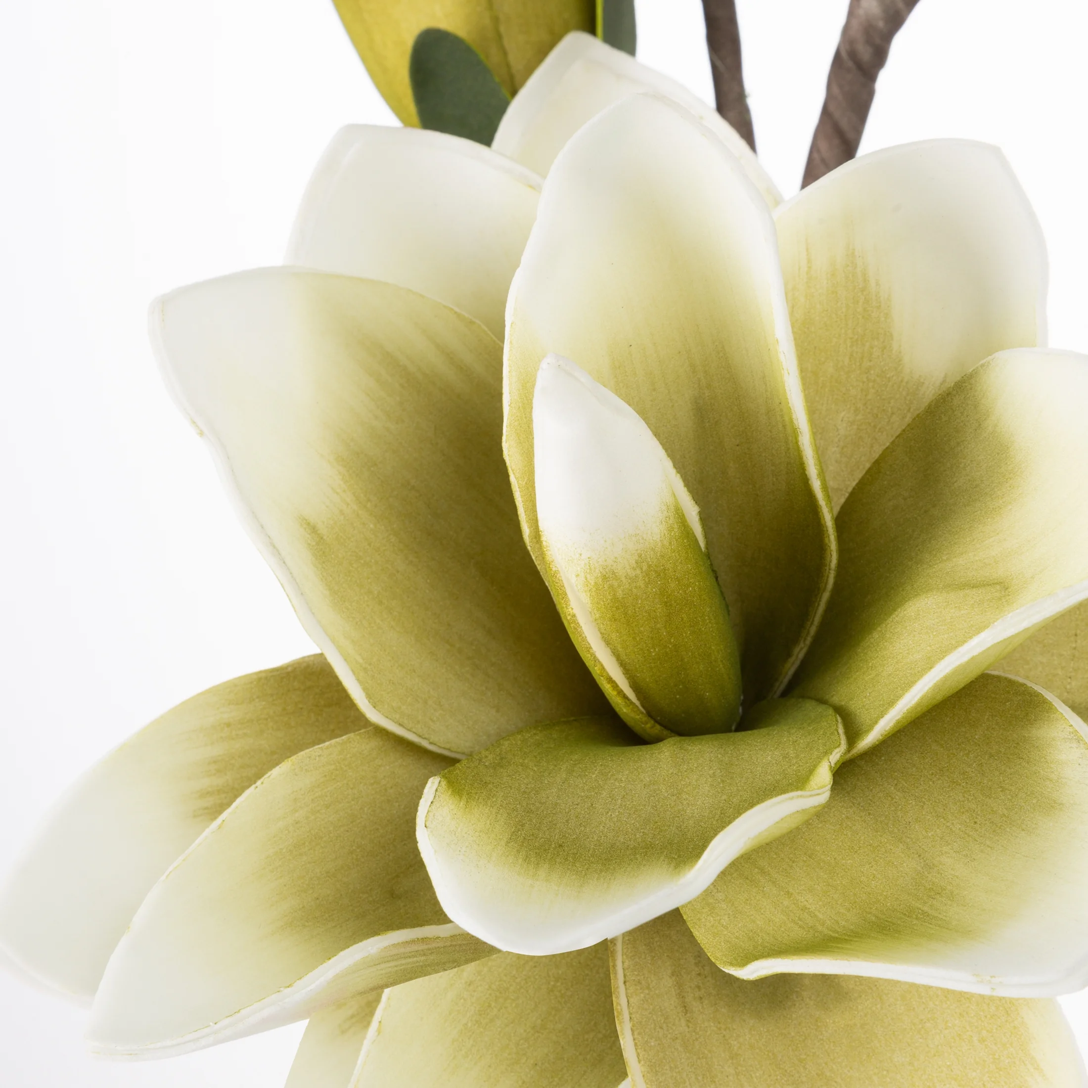 MAGNOLIA kwiat sztuczny dekoracyjny z plastycznej pianki foamirian
