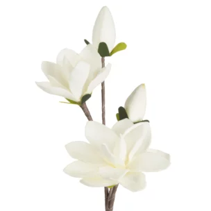 Kwiat sztuczny magnolii kremowy 59 cm