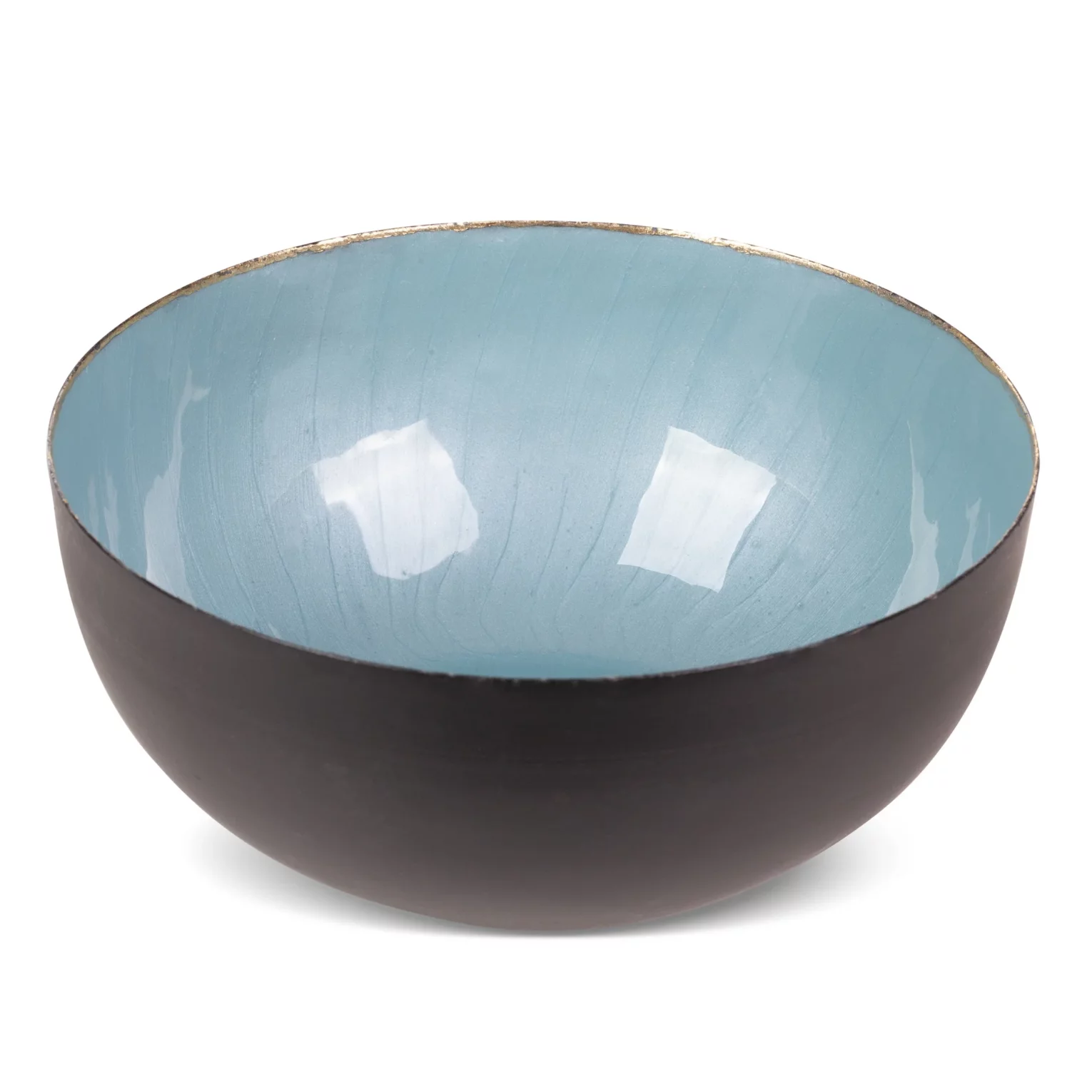 Misa metalowa czarno-turkusowa średnica 20x 9 cm  DORA