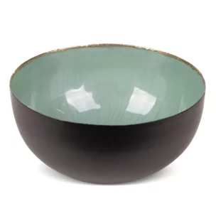 Misa metalowa czarno-zielona średnica 20x 9 cm DORA
