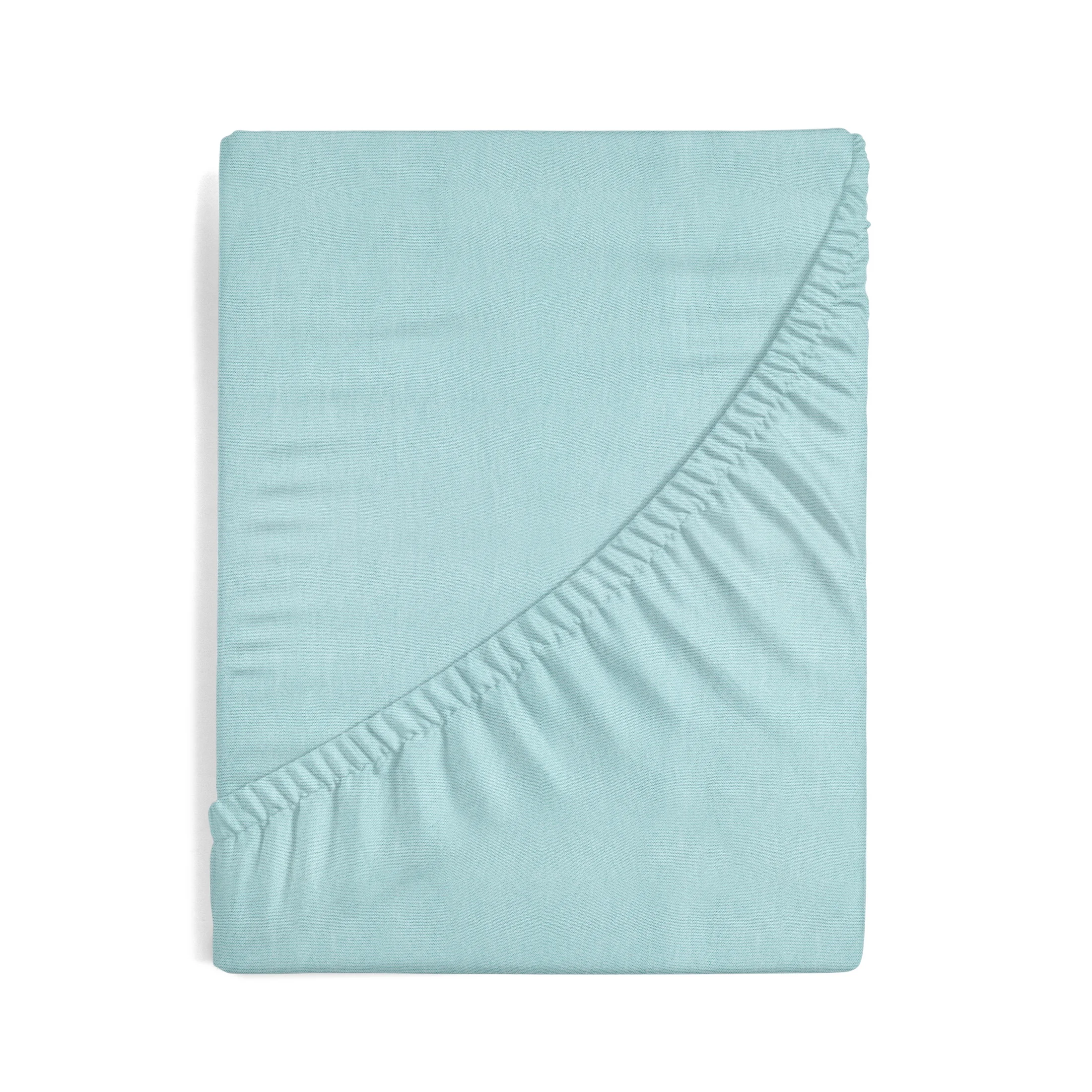 Prześcieradło jersey z gumką 220x200 cm z bawełny kolor miętowy 125 g/m2 Design 91