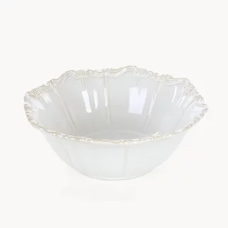 Misa ceramiczna kremowa dekoracyjna 23x23x8 cm ARLETA - kolekcja FOREST SUMMER