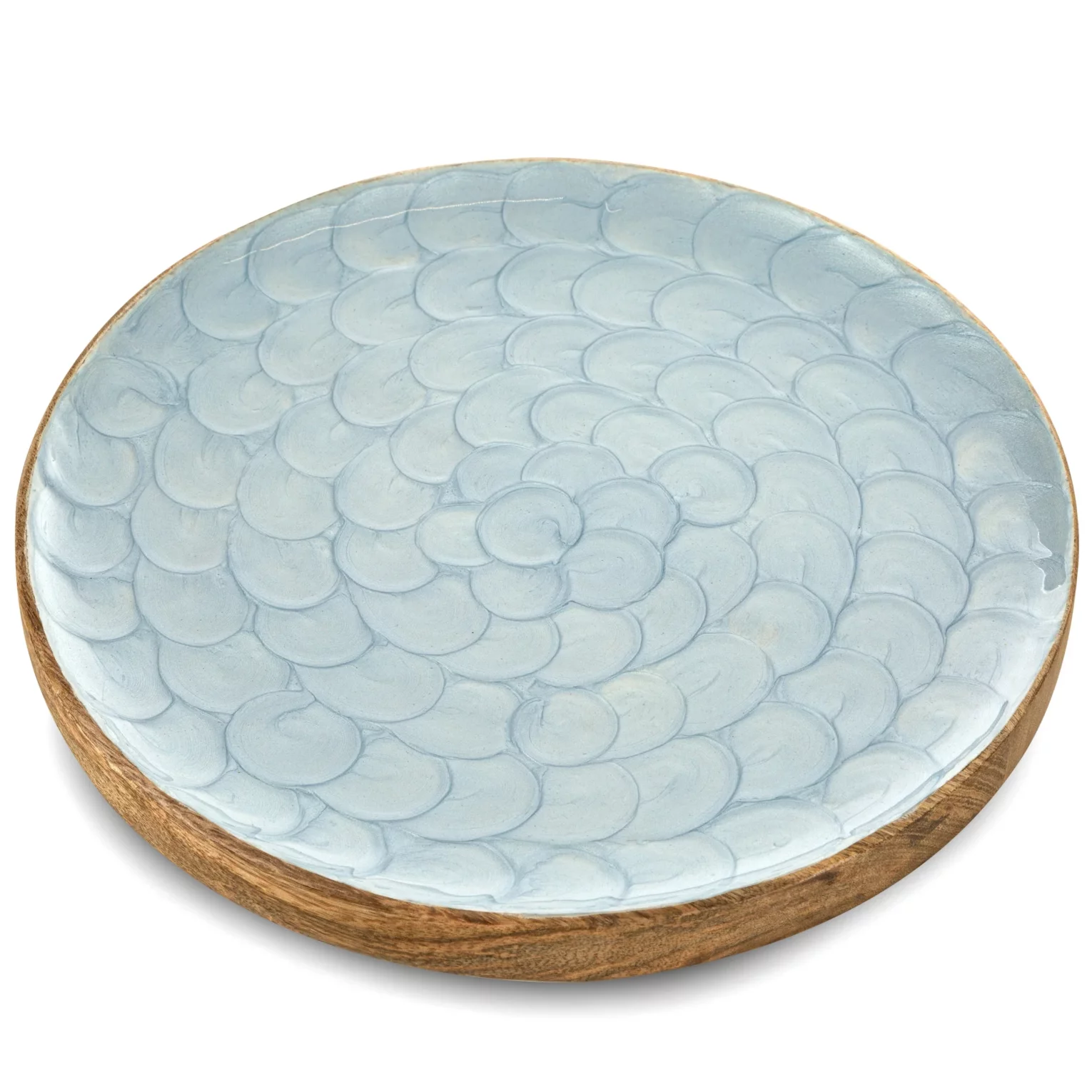 Patera dekoracyjna brązowa 28x3 cm z subtelnym wzorem KIRA