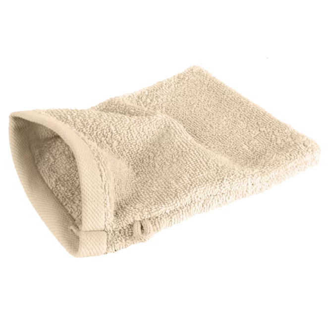 Myjka do kąpieli 16x21 cm bawełniana kolor ciemnobeżowy 500 g/m2 GŁADKI 2