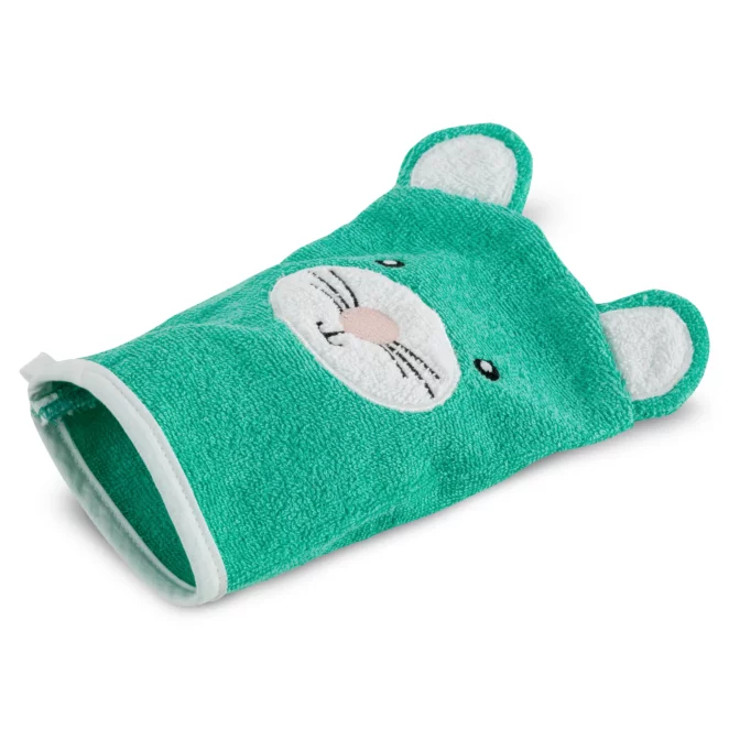 Myjka do kąpieli dziecięca 15x21 cm bawełniana kolor miętowy 350 g/m2 BABY 71