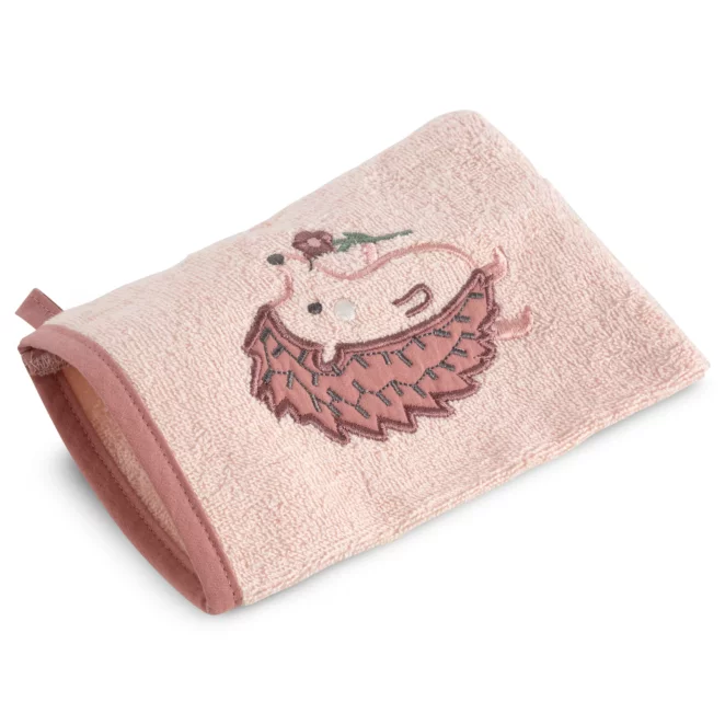 Myjka do kąpieli dziecięca 15x21 cm bawełniana kolor różowy 350 g/m2BABY 68