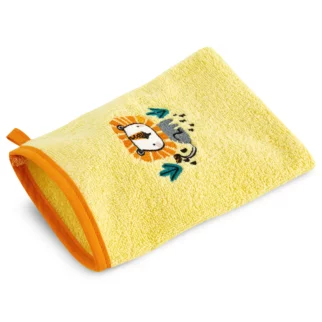 Myjka do kąpieli dziecięca 15x21 cm bawełniany kolor żółty,pomarańczowy 350 g/m2 BABY 69