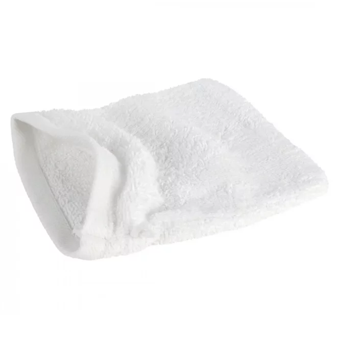 Myjka do kąpieli 16x21 cm bawełniana kolor biały 500 g/m2 GŁADKI 2