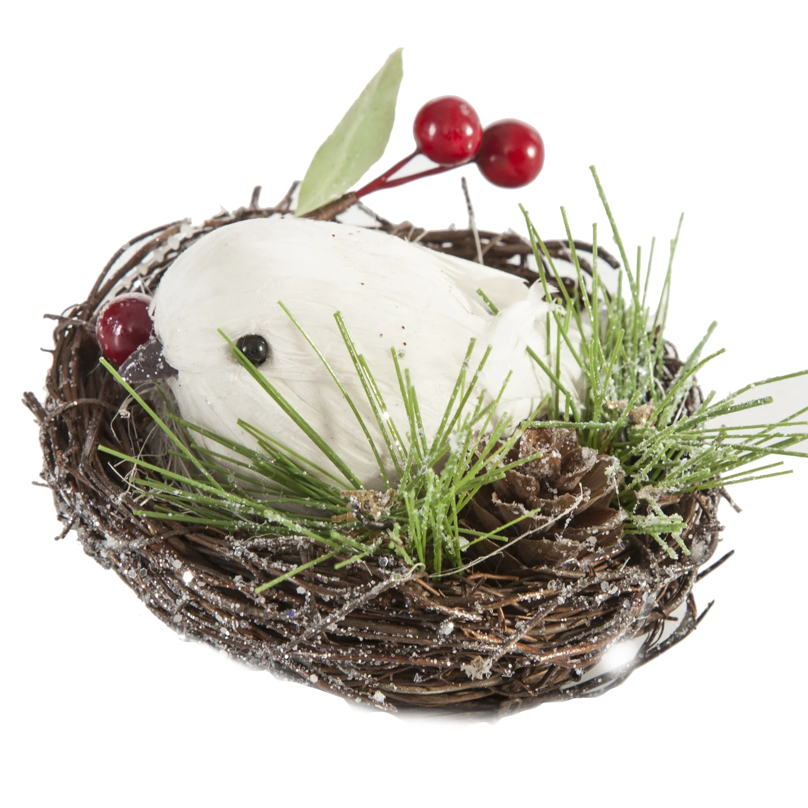 Świąteczna ozdoba NEST ptaszek w gniazdku