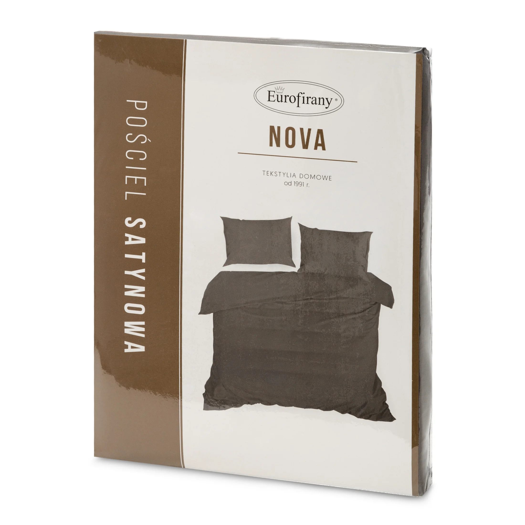 EUROFIRANY NOVA Komplet pościeli z wysokiej jakości satyny bawełnianej jednokolorowy