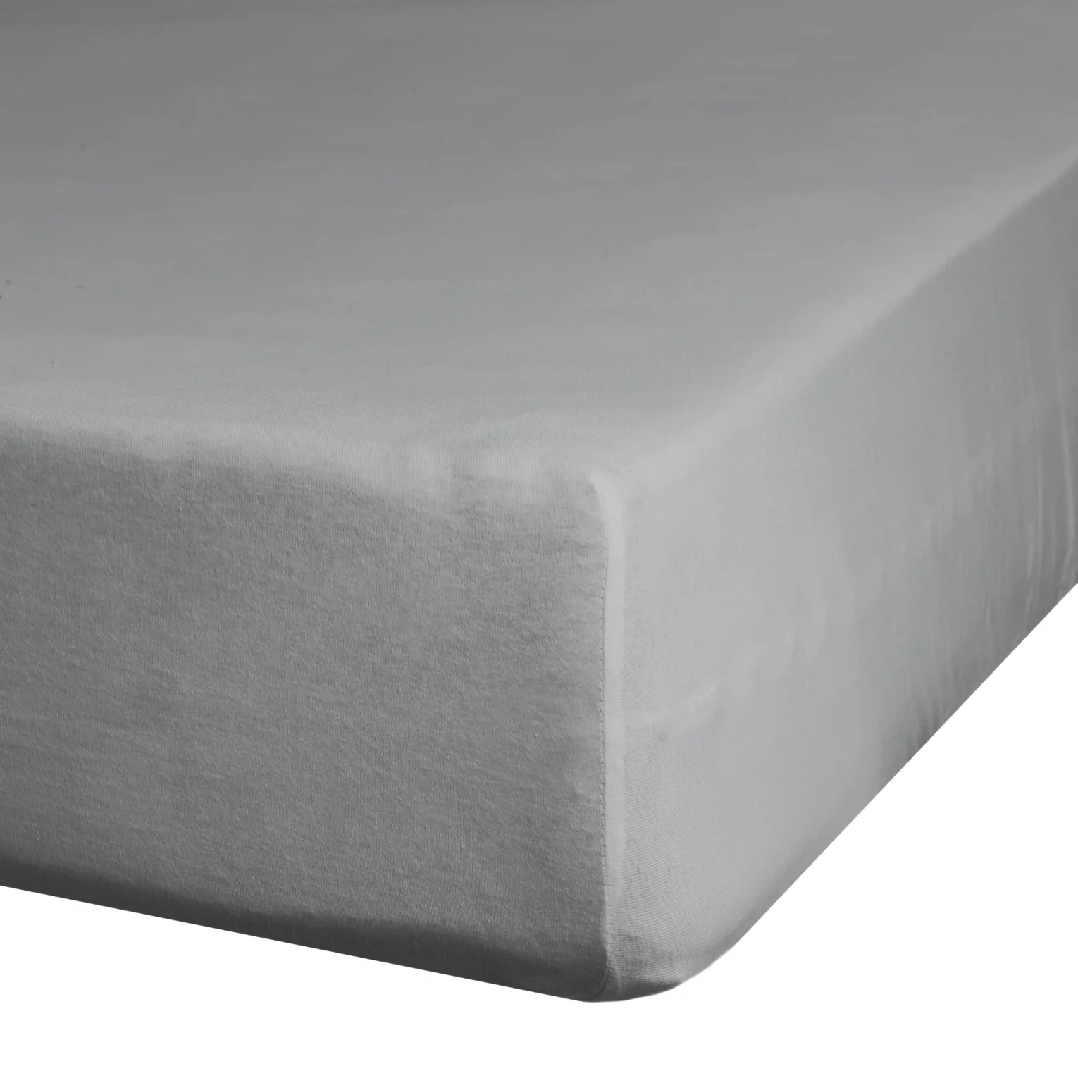 Prześcieradło gładkie z gumką 220x200 cm z satyny bawełnianej kolor stalowy 125 g/m2 NOVA 3