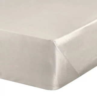 Prześcieradło gładkie bez gumki 220x210 cm z satyny bawełnianej kolor beżowy 125 g/m2 NOVA