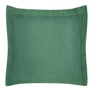 Poszewka na poduszkę 40x40 cm bawełniana butelkowa zieleń z satynowym połyskiem NOVA COLOUR