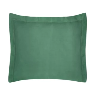 Poszewka na poduszkę 50x70 cm bawełniana butelkowa zieleń z satynowym połyskiem NOVA COLOUR
