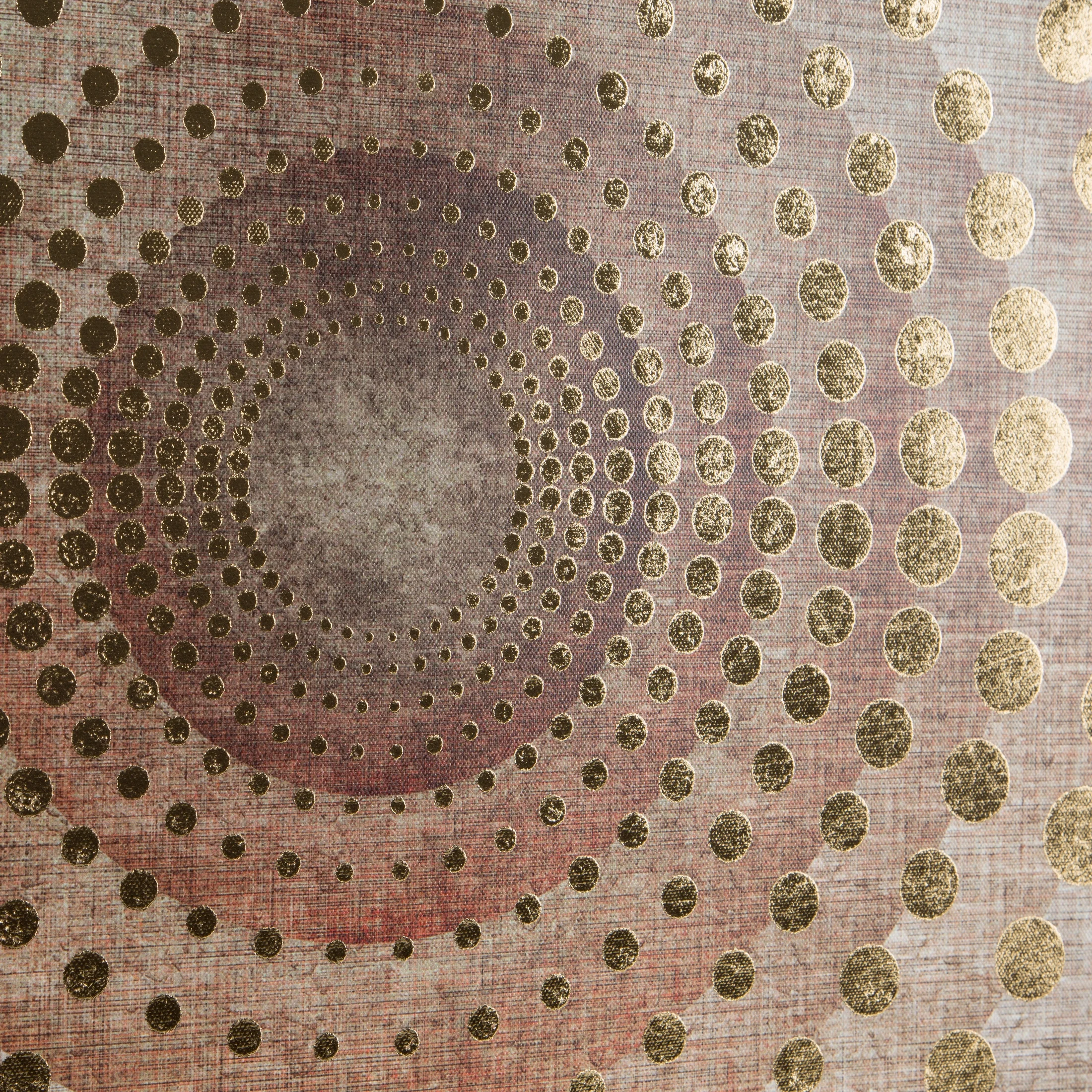 Obraz abstrakcja biało, złoty drukowany na płótnie oprawiony w ramę 80x80 cm