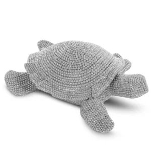 Figurka srebrna żółw o drobnym strukturalnym wzorze 14x12x5 cm ELDO