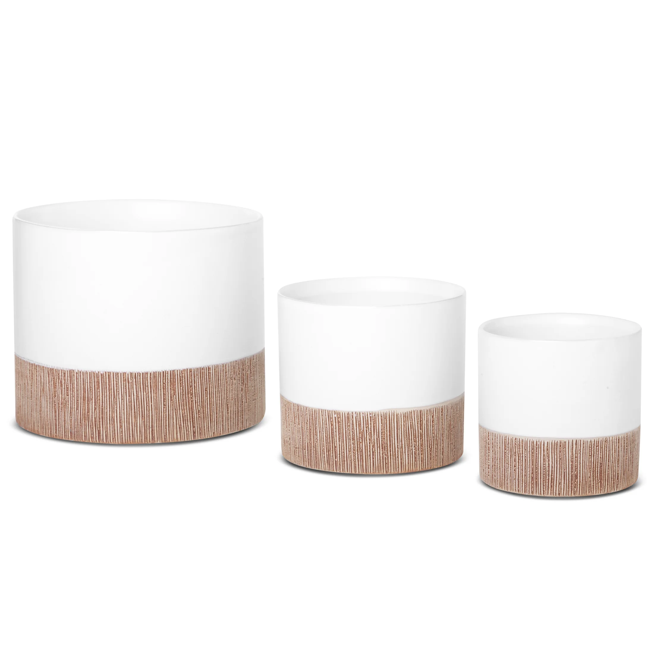 Osłonka ceramiczna na donicę MILI 1 dwukolorowa