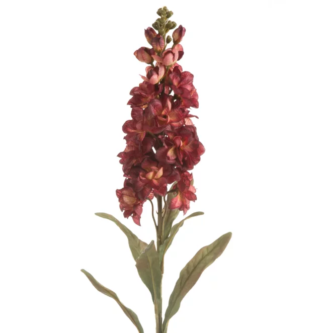 Kwiat sztuczny ostróżka bordowa 80 cm