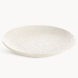 Patera kremowa z ozdobnym wzorem rozmiar 30x4 cm ALEXA - kolekcja SEA SUMMER