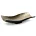Patera metalowa czarno-złota o falujących brzegach  36x16x9 cm  PEDRO