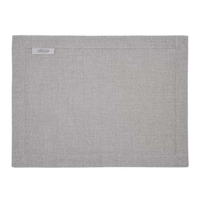 Komplet serwet 4 szt 30x40 cm srebrny STELLA 2 zdobiony listwą