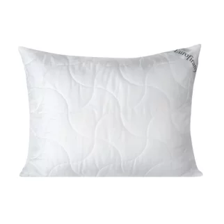 Poduszka 50 x 60 cm biała z wypełnieniem z lekkich kulek z włókna poliestrowego PLATINUM