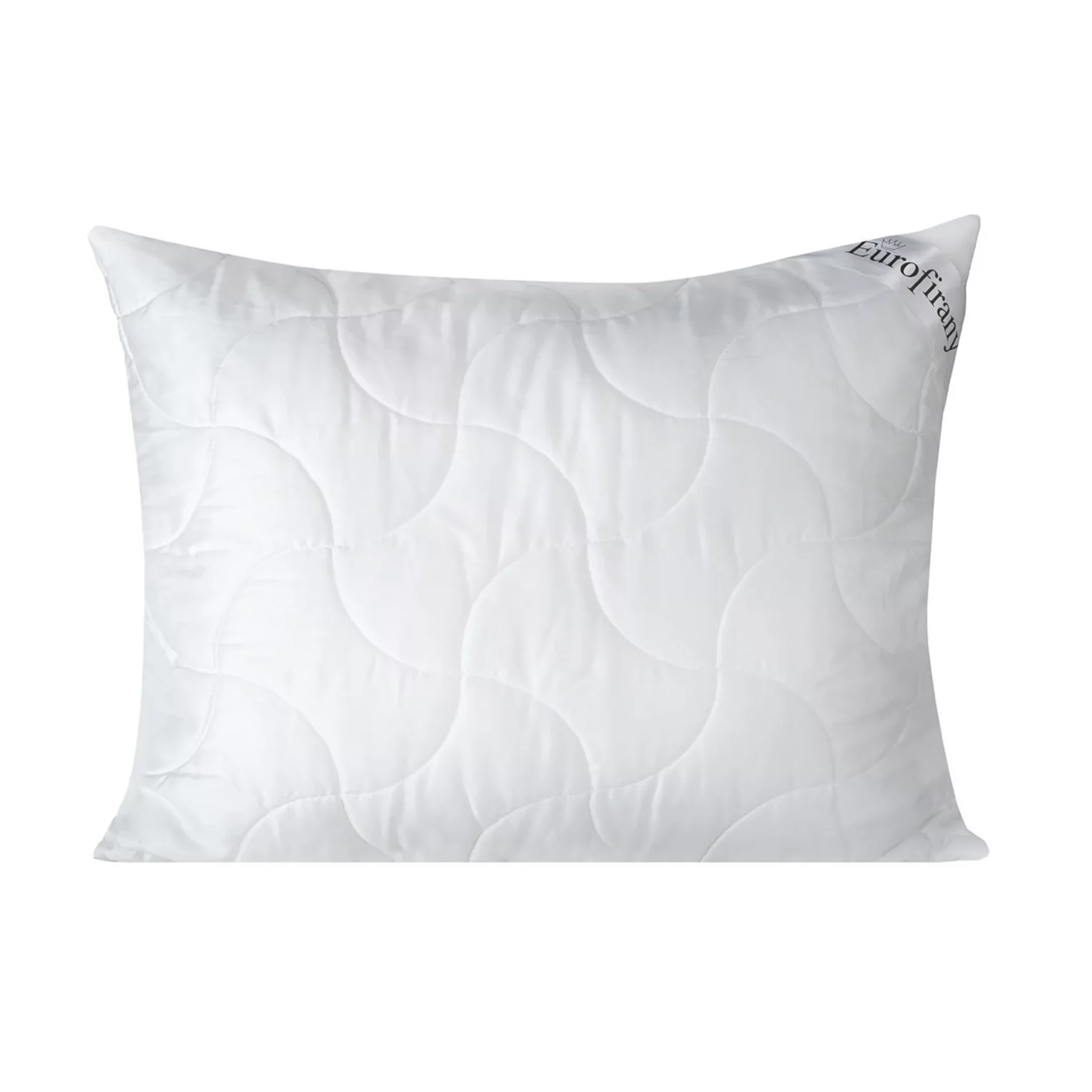 Poduszka 70 x 80 cm biała z wypełnieniem z lekkich kulek z włókna poliestrowego PLATINUM