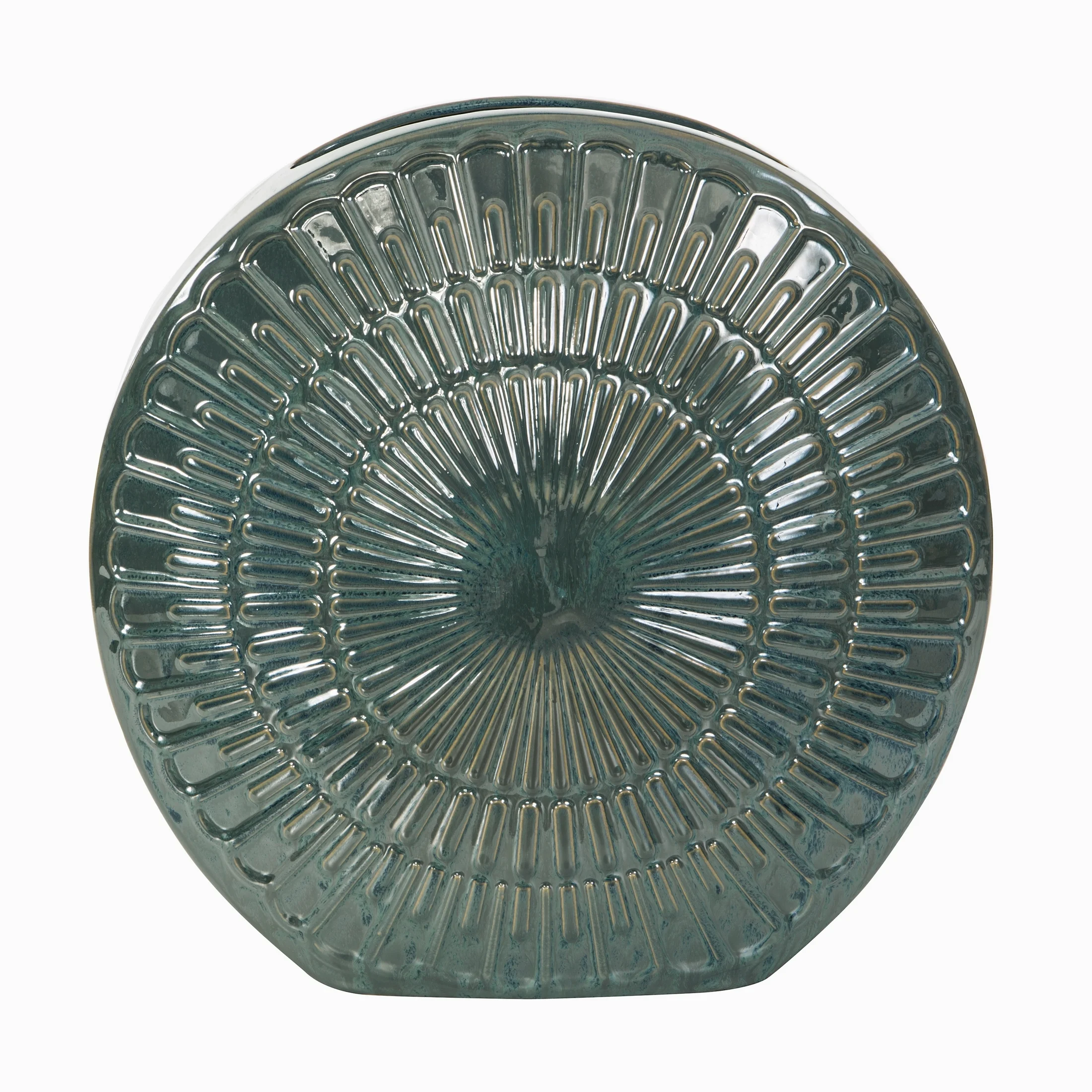 Porcelanowy wazon JADE z wytłaczanym wzorem
