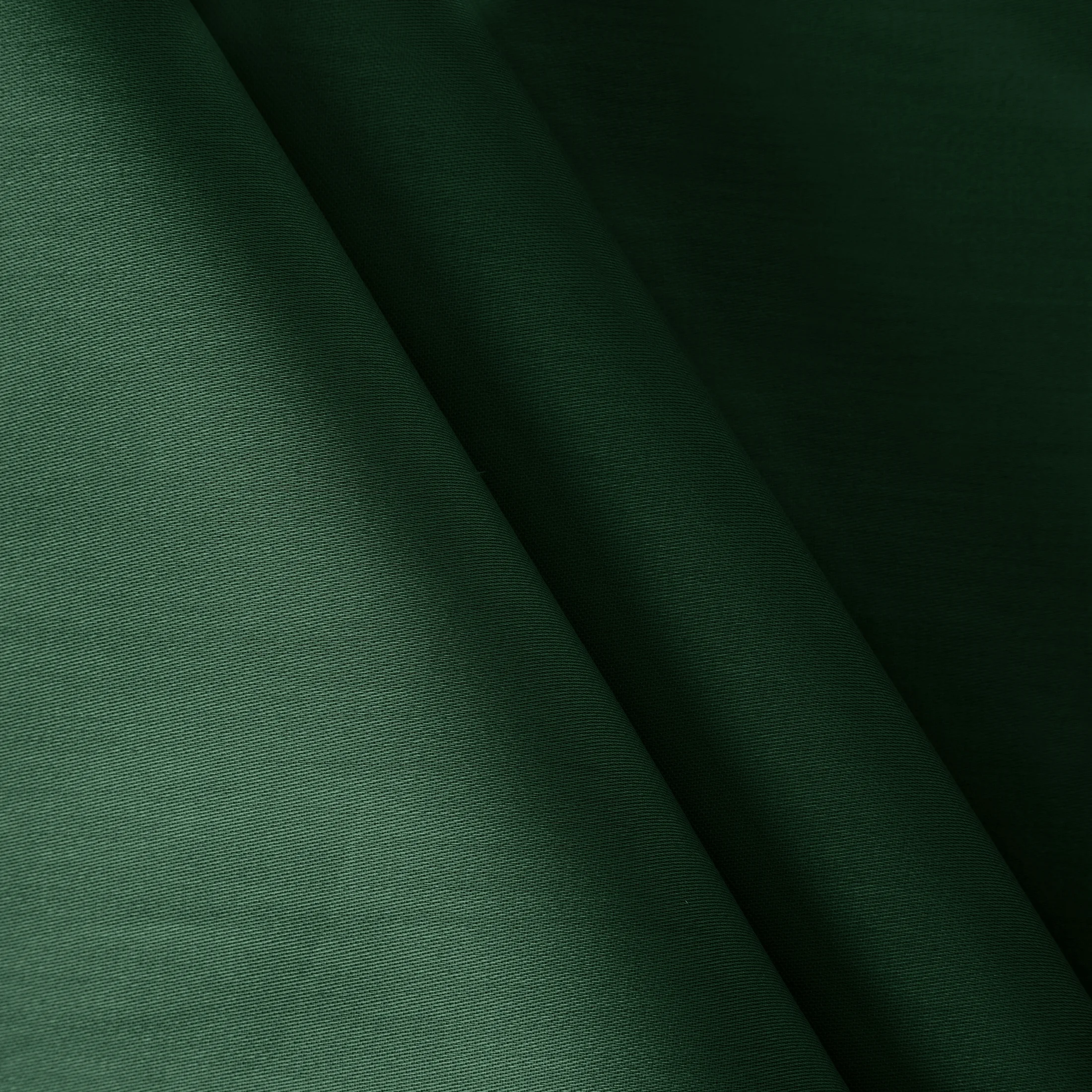 Pościel 220x200 cm komplet 3 częściowy gładka z satyny bawełnianej kolor ciemnozielony DINA Diva Line