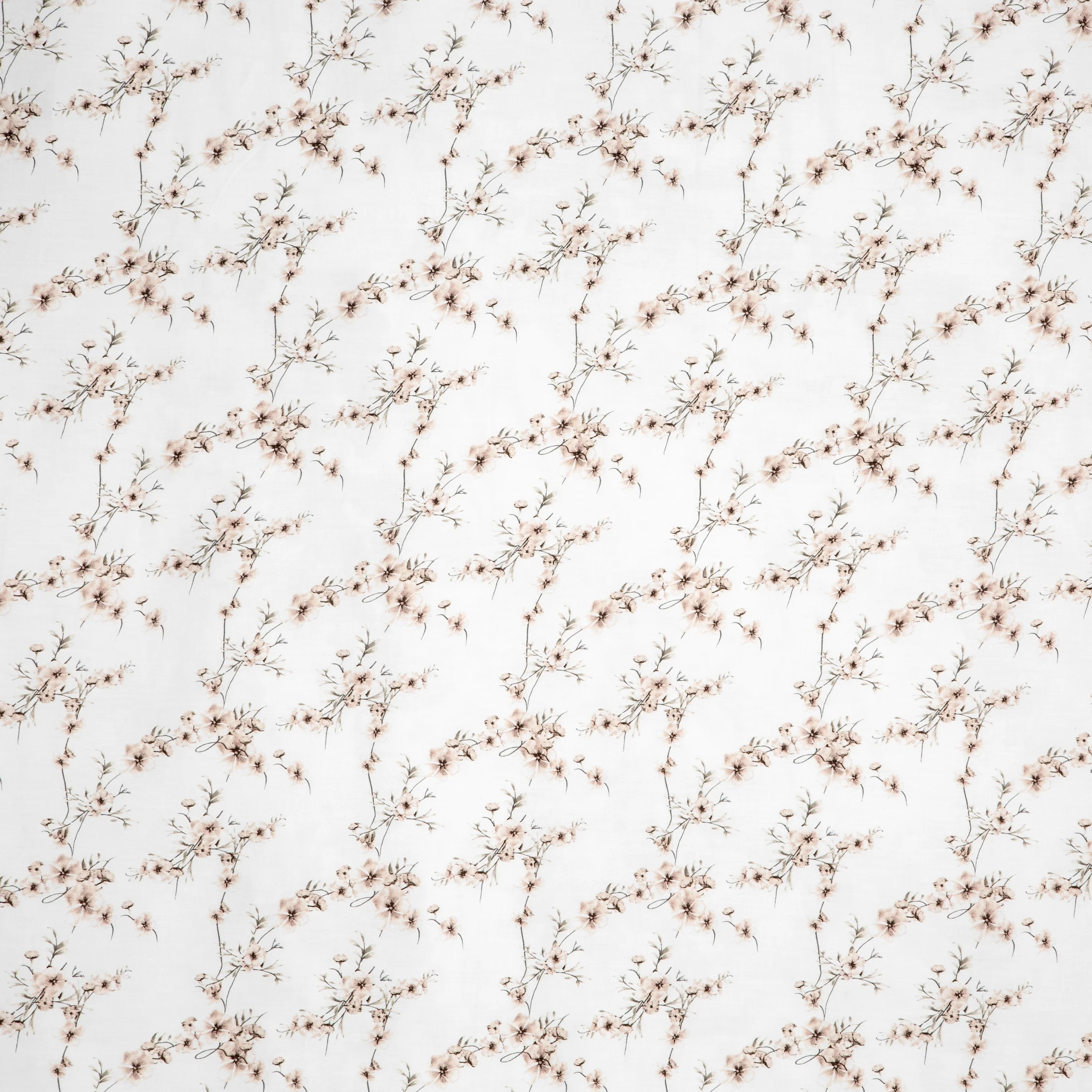 Pościel bawełniana 220x200 cm komplet 3 częściowy kolor biały, stalowy dwustronna z wzorem botanicznym NIKA 53
