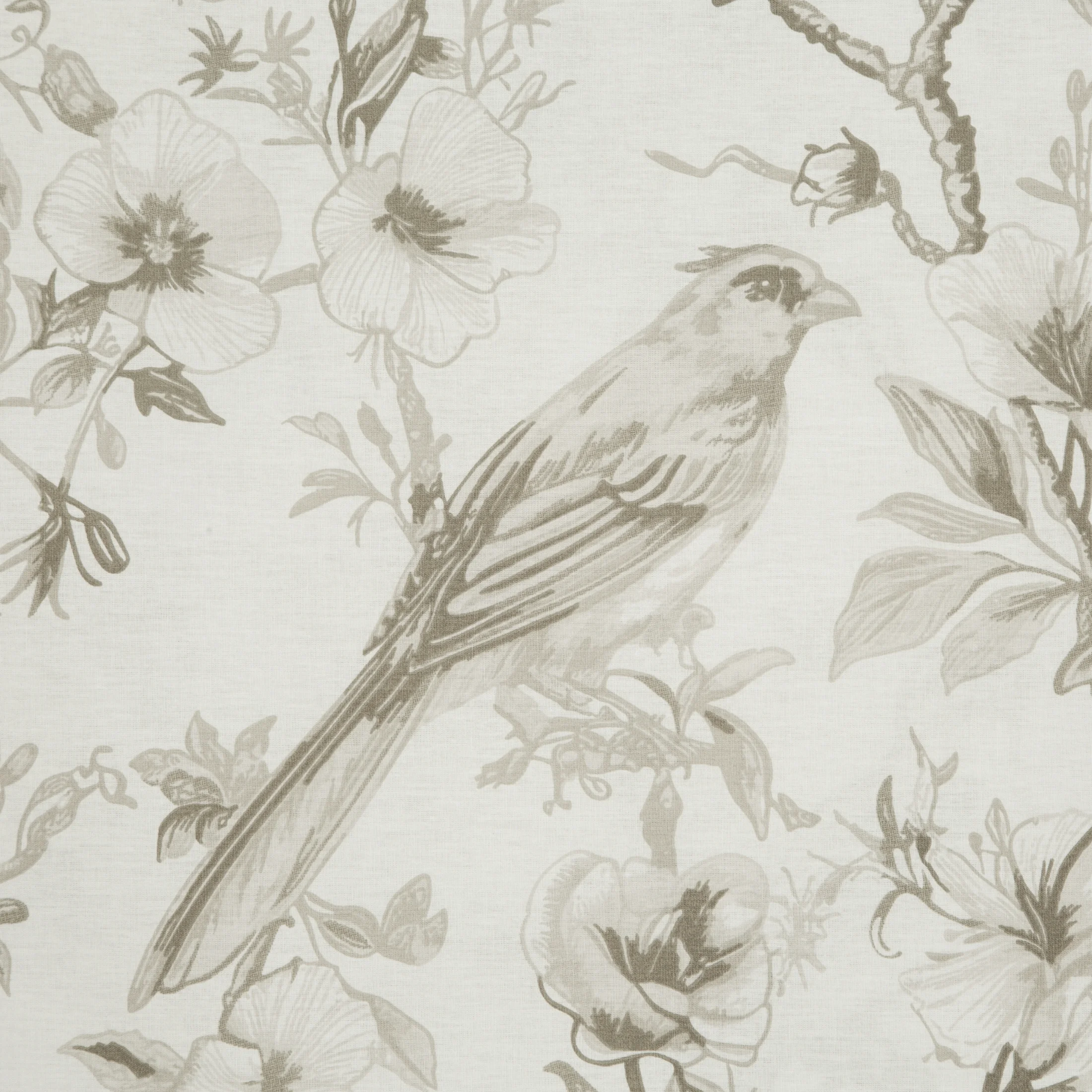 Pościel z bawełny ranforce 220x200 cm komplet 3 częściowy kolor kremowo-beżowy z motywem roślinnym - DIVA31