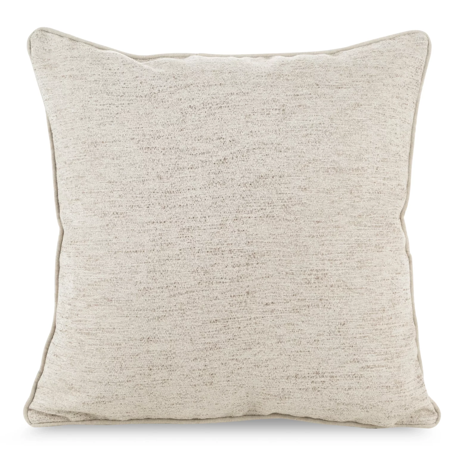Poszewka na poduszkę 45x45 cm z szenilowego materiału kremowo, beżowa DEVI