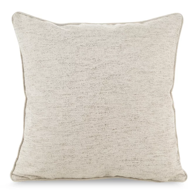 Poszewka na poduszkę 45x45 cm z szenilowego materiału kremowo, beżowa DEVI