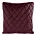 Poszewka na poduszkę 45x45 cm welwetowa, bordowa pikowana we wzór karo z ozdobną wypustką VELVET 27 Eurofirany Premium
