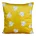 Poszewka na poduszkę 45x45 cm welwetowa, musztardowo biała z motywem baranków KIDS DESIGN 91