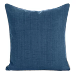 Poszewka na poduszkę 45x45 cm z gładkiej tkaniny wodoodpornej granatowa idealna do ogrodu i na taras GARDEN 3
