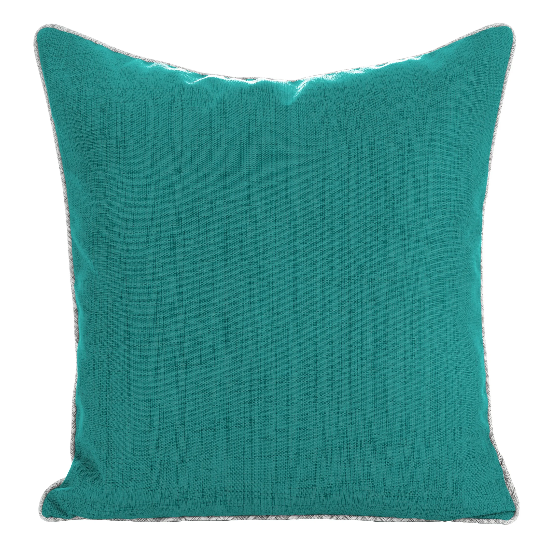 Poszewka na poduszkę 45x45 cm z gładkiej tkaniny wodoodpornej turkusowa idealna do ogrodu i na taras GARDEN 3