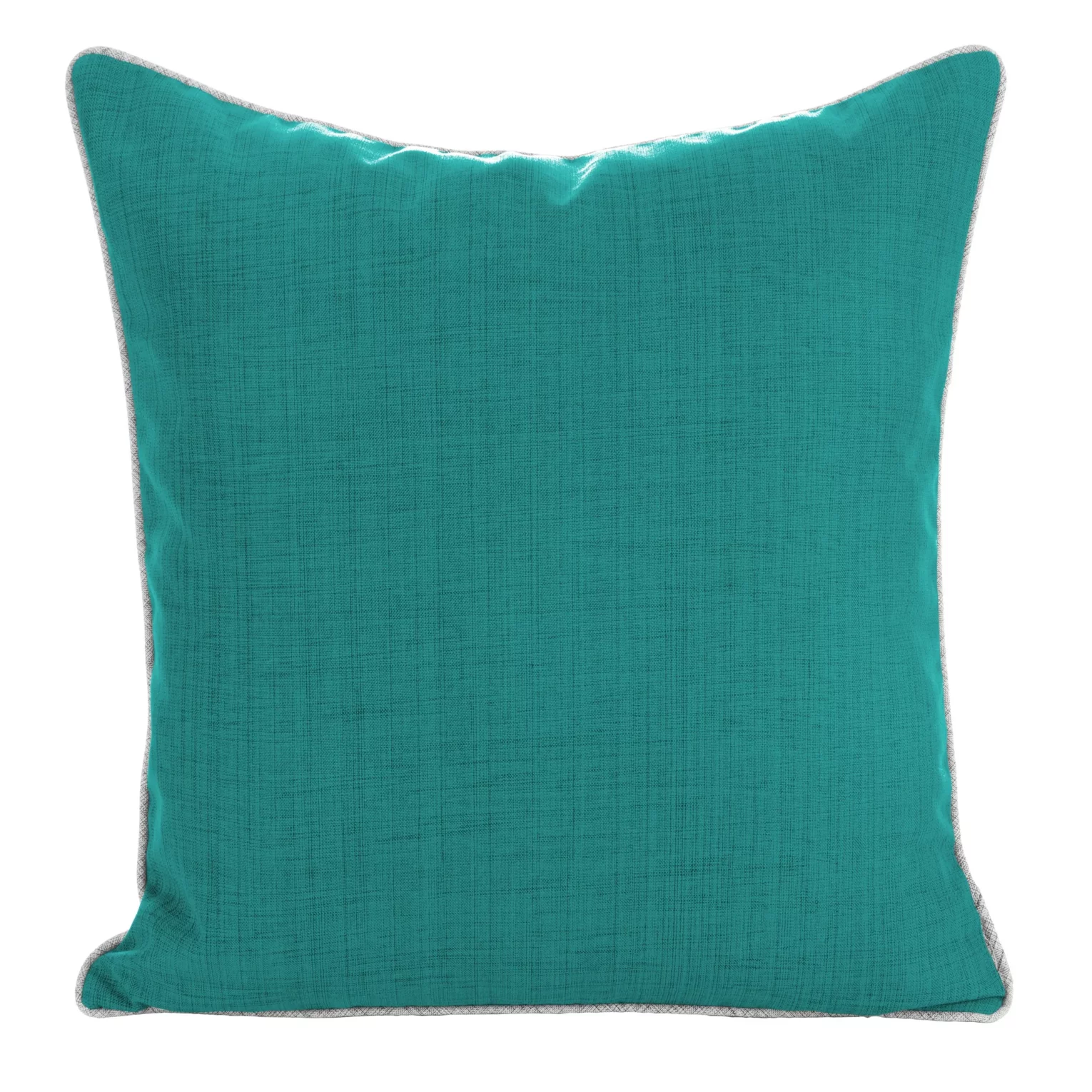 Poszewka na poduszkę 45x45 cm z gładkiej tkaniny wodoodpornej turkusowa idealna do ogrodu i na taras GARDEN 3