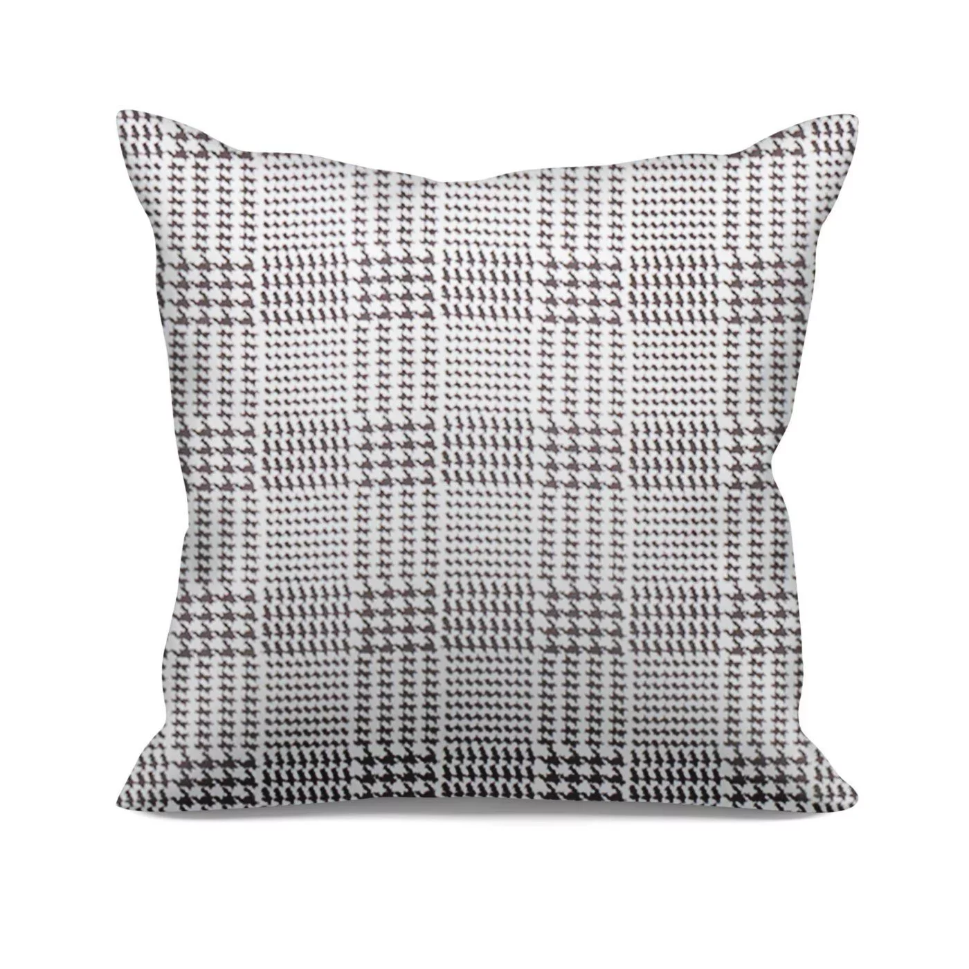 Poszewka na wymiar naturalno czarna z grubej welwetowej tkaniny w elegancki geometryczny wzór Italissima Eva Minge