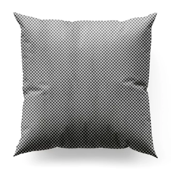 Poszewka na wymiar naturalno czarna z grubej welwetowej tkaniny w elegancki geometryczny wzór Italissima Eva Minge