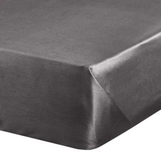 Prześcieradło bez gumki 160x210 cm z satyny bawełnianej kolor stalowy 125 g/m2 DINA Diva Line