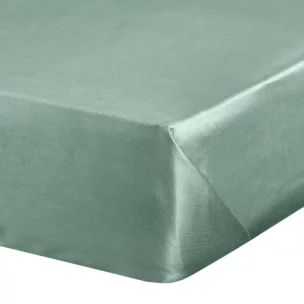 Prześcieradło bez gumki 180x210 cm z satyny bawełnianej kolor miętowy 125 g/m2 DINA Diva Line