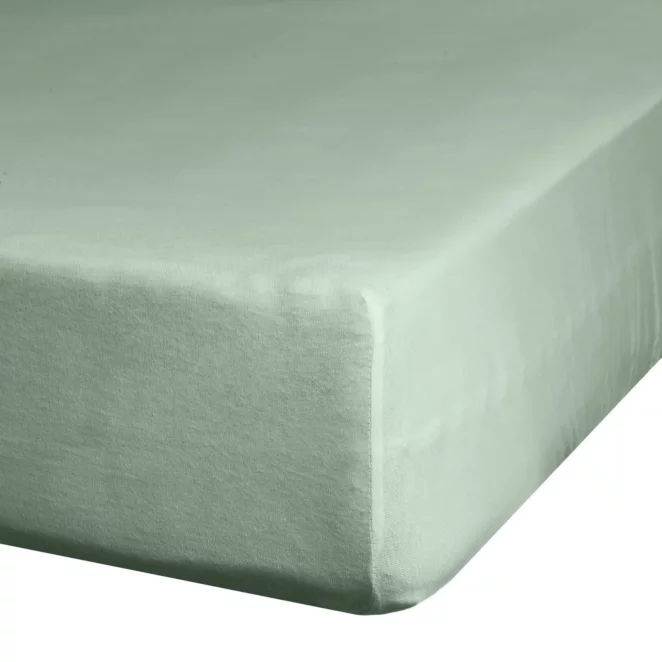 Prześcieradło jersey z gumką 120x200 cm z bawełny kolor miętowy 190 g/m2 Eurofirany Premium