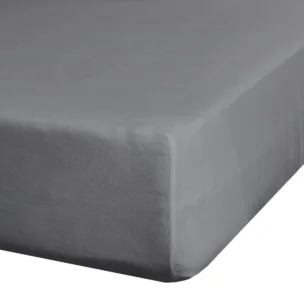 Prześcieradło jersey z gumką 140x200 cm z bawełny kolor stalowy 190 g/m2 Eurofirany Premium