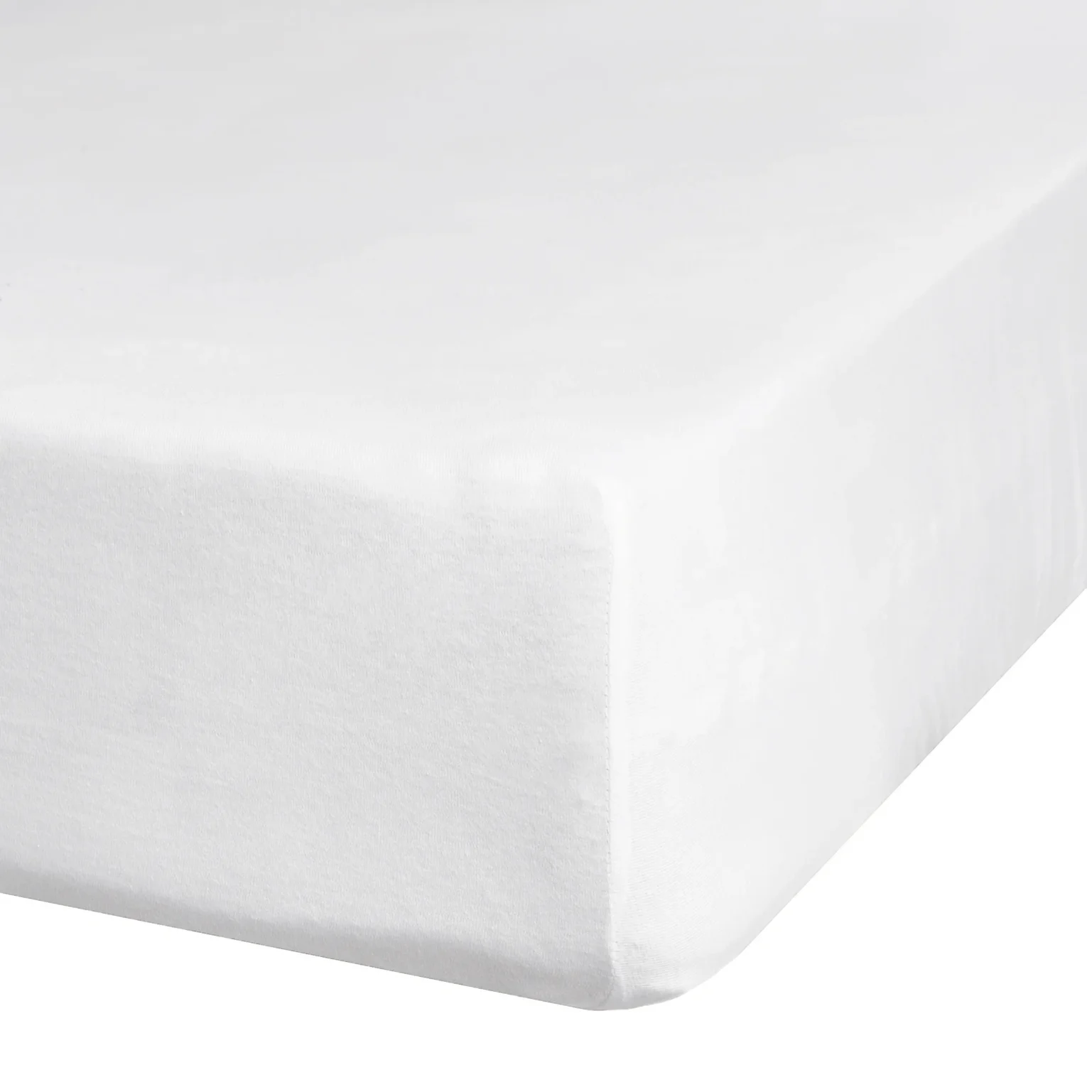 Prześcieradło jersey z gumką 240x220 cm z bawełny kolor biały 190 g/m2 Eurofirany Premium